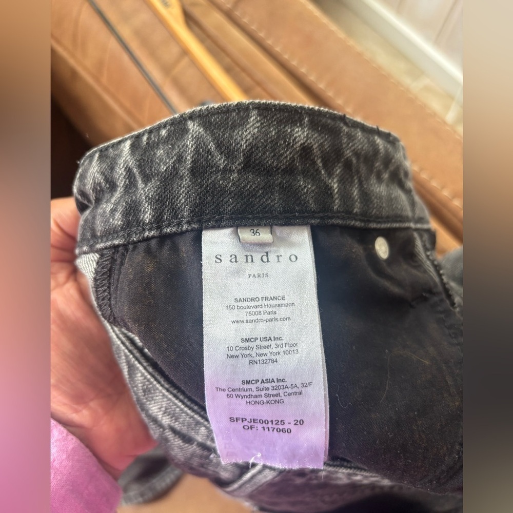 SANDRO  Paris | straight leg denim | size 36 - Picture 6 of 6